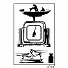 Vintage Scale &amp; Balance Singleton Stamp